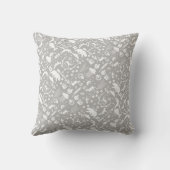 アローパターン新生児ボーイズルームグレイフクロウ クッション (裏面)