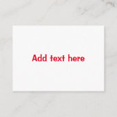 アローパーソナライズされたバレンタインデーの赤いハート ノートカード (裏面)