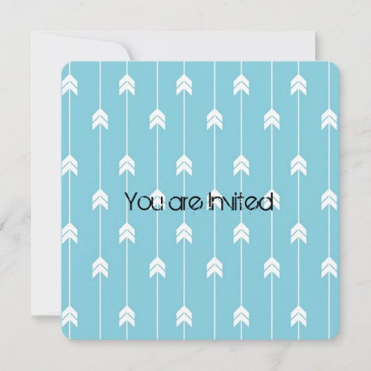 アローベイビーシャワー 招待状 (正面)