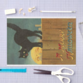 アローメリーエンの黒い猫不気味ヴィンテージアート 薄葉紙 (クラフト)