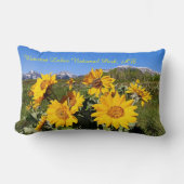 アローリーフバルサムルトワイルドフラワーランバーピロー ランバークッション (正面)