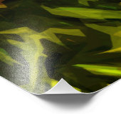 アローリーフバルサムルートイエローワイルドフラワー抽象芸術 フォトプリント            (角)