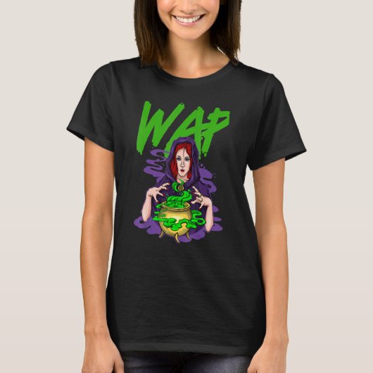 アロー不気味の魔女とポーションは服を脱ぐ Tシャツ (正面)