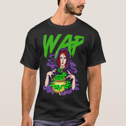 アロー不気味の魔女とポーションは服を脱ぐ Tシャツ (正面)