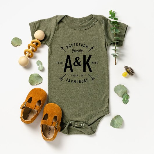 アロー素朴ファミリーモノグラムファームハウス