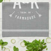 アロー素朴ファミリーモノグラム キッチンタオル (折り畳み)