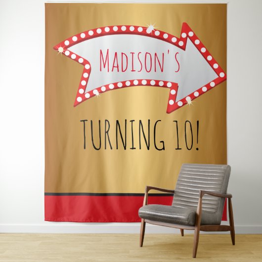 アロー ムービー マーキー サーカス フォトオープ バックドロップ タペストリー (インサイチュ)