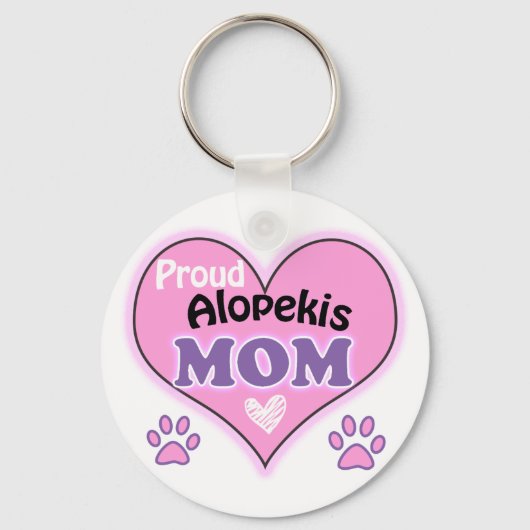 アロ誇りを持ったペキス キーホルダー (正面)