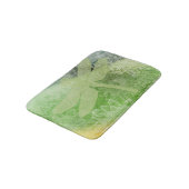 アワかわいらしイとグリーンフラワーアート バスマット (アングル)