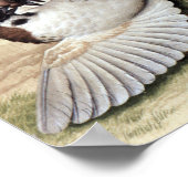 アワの花と大豆ファインアート ポスター (角)