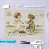 アワウ！!!超かわいいバレンタインデーの子どもたち 薄葉紙 (クラフト)