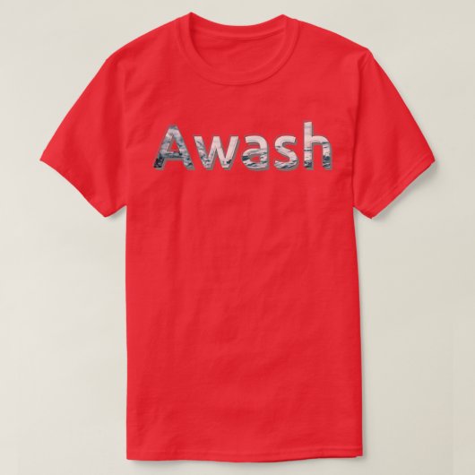 アワシュ Tシャツ (デザイン正面)