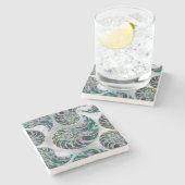 アワビと真珠 ストーンコースター (横)