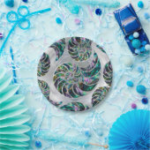 アワビと真珠 ペーパープレート (パーティー)