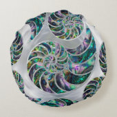 アワビと真珠 ラウンドクッション (裏面)