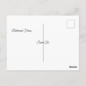 アワビのシェルのビーチ ポストカード (裏面)