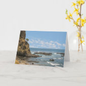 アワビの入江 カード (黄色い花)