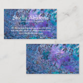 アワビの海の貝の背景のデザイン1 名刺 (正面/裏面)