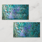 アワビの海の貝の背景のデザイン2 名刺 (正面/裏面)