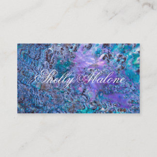 アワビの海の貝の背景のデザイン5 名刺