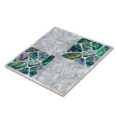 アワビの貝殻と真珠 – Cells Collage N8 タイル (側面)