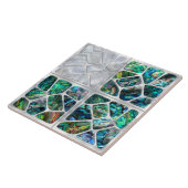 アワビの貝殻と真珠 – Cells Collage N9 タイル (側面)