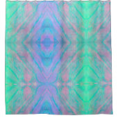 アワビの貝殻の水の色の母パールストーン シャワーカーテン (正面)