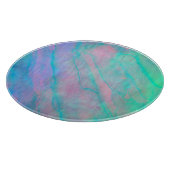 アワビの貝殻の水の色マザーオブパール石 カッティングボード (角)