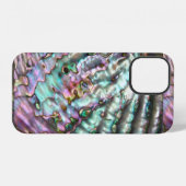 アワビの貝殻プリントiPhoneケース iPhoneケース (裏面横)