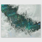 アワビの貝殻真珠と銀1 ラッピングペーパー (フラット)