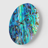 アワビの貝 ラージ壁時計 (傾斜)