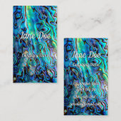 アワビの貝 名刺 (正面/裏面)