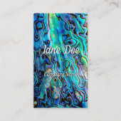 アワビの貝 名刺 (正面)