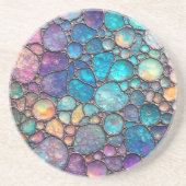 アワビカラフルの泡 コースター (正面)