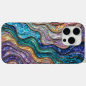 アワビカラフルの波打ち Case-Mate iPhoneケース (裏面 (横))