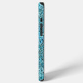 アワビパウアシェルアクアブルー iPhoneケース (左側面)