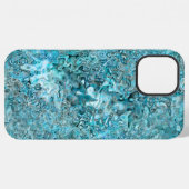 アワビパウアシェルアクアブルー iPhoneケース (裏面横)