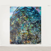 アワビビーチシーシェル写真の背景 タペストリー (正面)