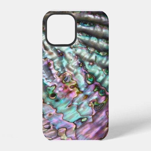 アワビ柄iPhoneケース iPhoneケース (裏面)