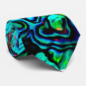 アワビ貝殻自然デザイン ネクタイ (ロール)