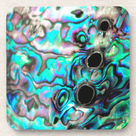 アワビ貝殻自然詳細 コースター