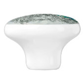 アワビ貝真珠と銀2 セラミックノブ (側面)