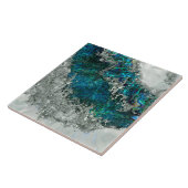 アワビ貝真珠と銀2 タイル (側面)