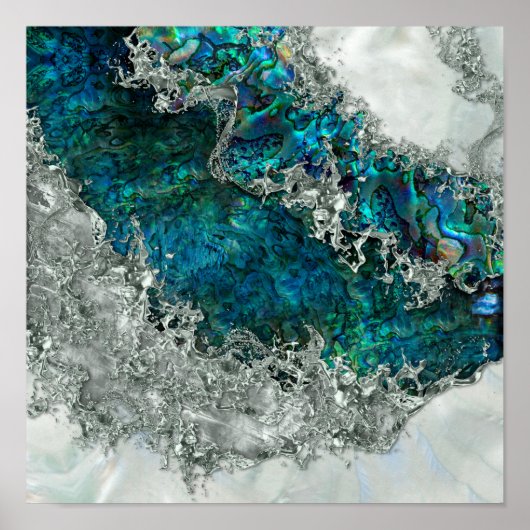 アワビ貝真珠と銀2 ポスター (正面)