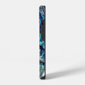 アワビ貝 |カラフル抽象芸術 iPhoneケース (左側面)