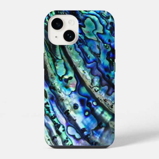 アワビ貝 |カラフル抽象芸術 iPhoneケース (裏面)