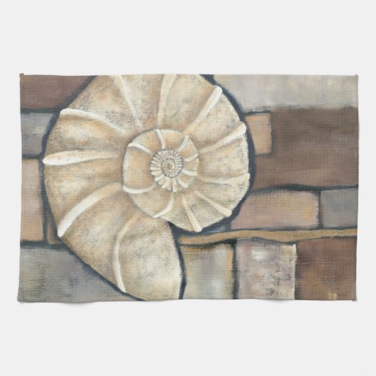 アワビ貝 キッチンタオル (横)