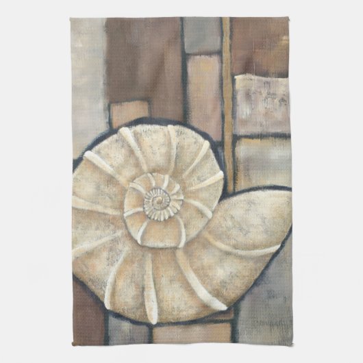 アワビ貝 キッチンタオル (縦)