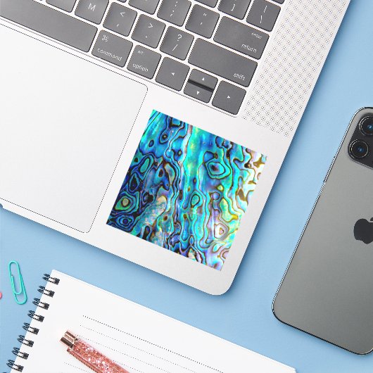 アワビ貝 シール (ノートパソコンとiPhone)