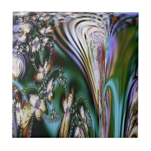 アワビ貝 タイル (正面)